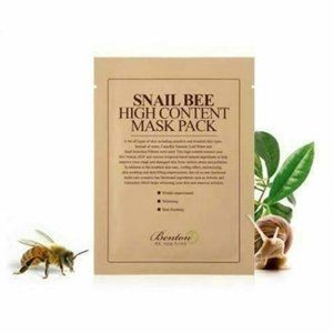 2 X FACIAL SHEET MASK BENTON Snail Bee High Content Mask Packs
